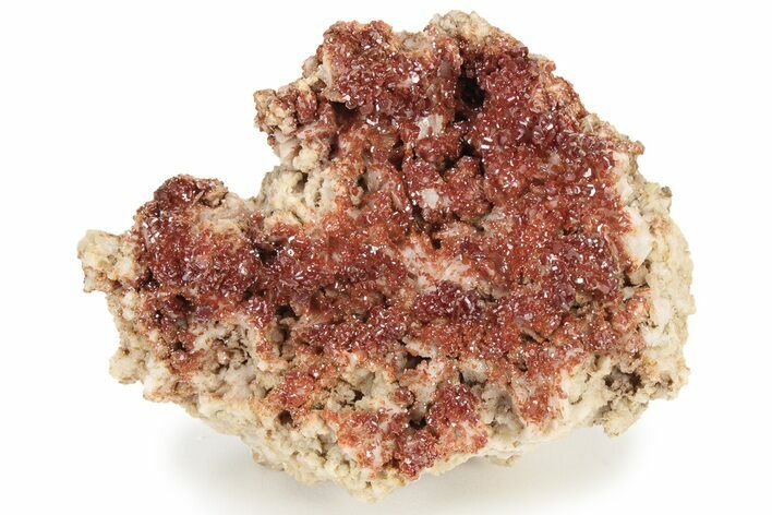 Ruby Red Vanadinite Crystals on Barite - Morocco #233941
